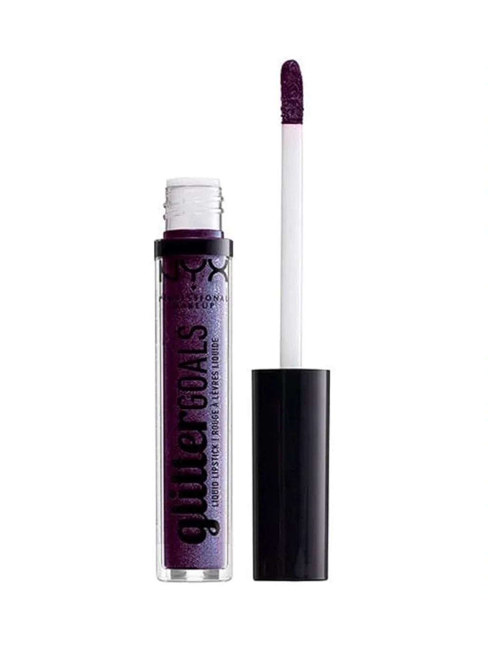 NYX Professional Makeup Glitter Goals Liquid Lipstick in Amethyst Vibes 3 ml